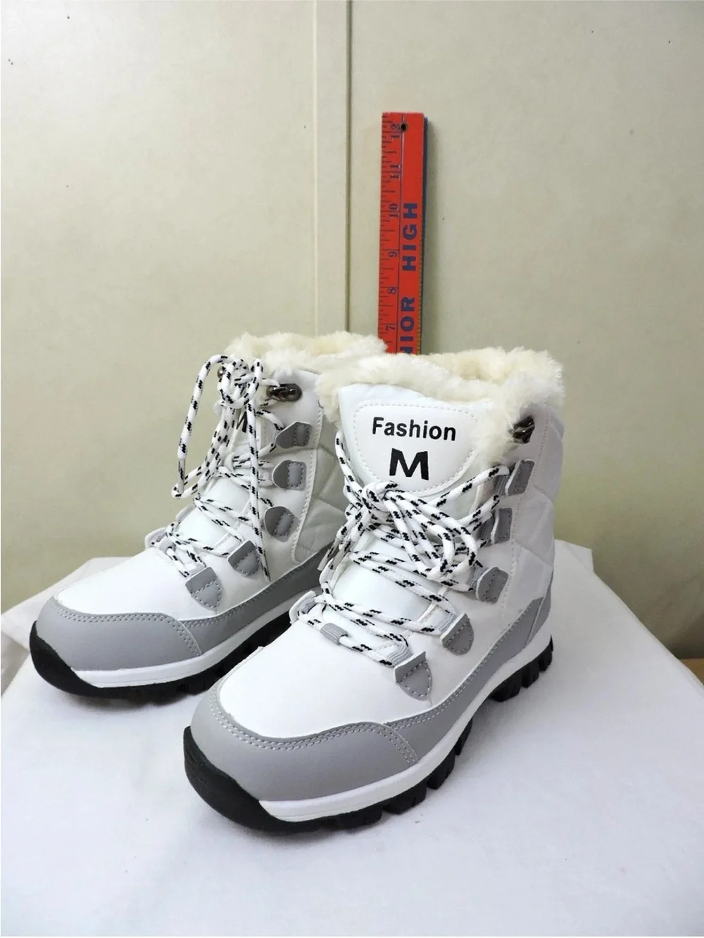 Fashion M White Women's Snow Boots Really Cute Size 35 (US 5.5) Warm Boots ...